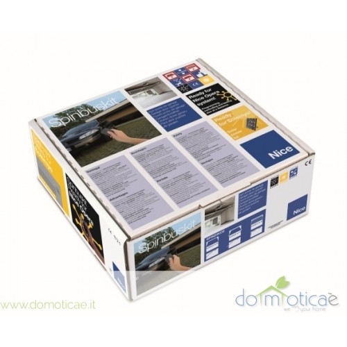 NICE SPIN23KCE SPINBUSKIT 23 KIT per Basculanti e sezionali fino a 11,8 mq. NICE SPIN23KCE SPINBUSKIT 23 KIT per Basculanti e sezionali fino a 11,8 mq.