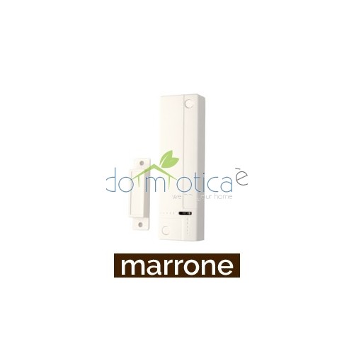 Elkron DC500-BR MARRONE Contatto magnetico di colore marrone con batterie a corredo