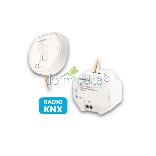 DAITEM SK201AX	Trasmettitore radio KNX da incasso 2 ingressi a 230 V
