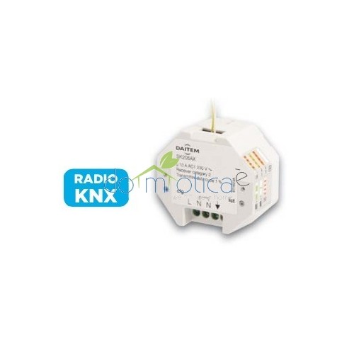 DAITEM SK205AX	Trasmettitore e ricevitore radio KNX da incasso 1 ingresso / 1 uscita 10 A